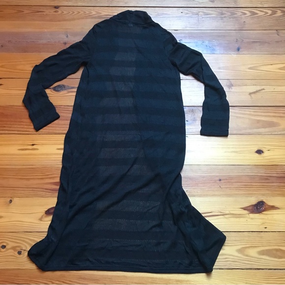 Threads 4 Thought Black Striped Duster Cardigan, EUC, S - Picture 12 of 12